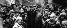 Lenin e Trotsky a Pietrogrado, nei giorni della rivoluzione ©Grande guerra +100