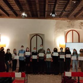 La premiazione della challenge in Comune a Trento