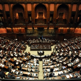 Veduta d'insieme dell'Aula della Camera in corso di seduta ©Umberto Battaglia