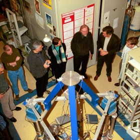 Kip Thorne al Dipartimento di Fisica, laboratorio di Gravitazione sperimentale ©RobertoBernardinatti