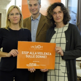 Sara Ferrari, Paolo Collini e Barbara Poggio insieme contro la violenza ©AlessioCoser