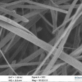 nanofibre più ingrandite