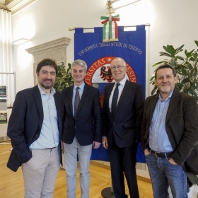 Alessandro Quattrone, Paolo Collini, Roland Psenner, Peter Pramstaller ©RomanoMagrone 