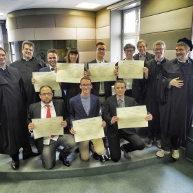 Il gruppo che si è laureato oggi a Trento ©RomanoMagrone